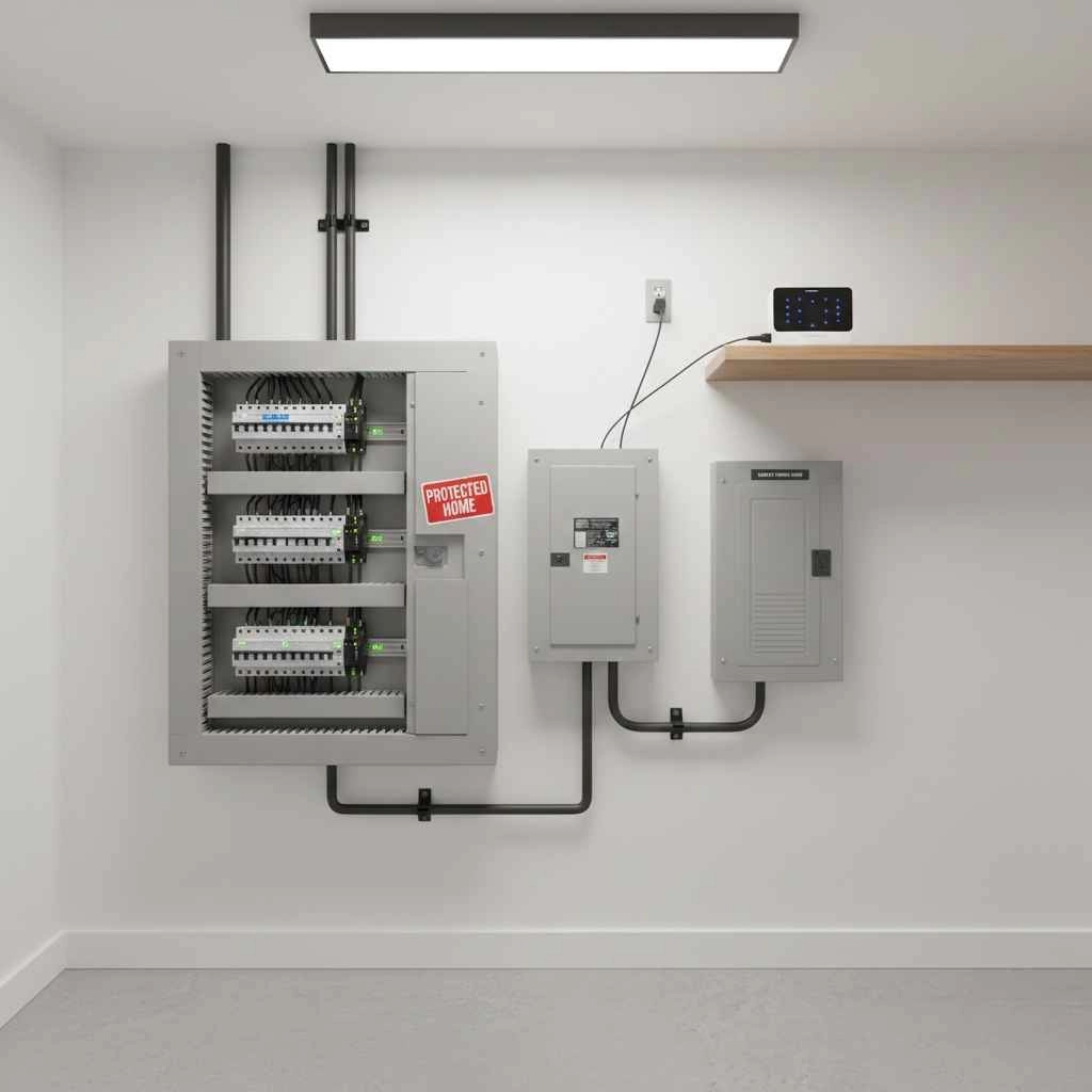 Safe, well-protected home with modern electrical system
