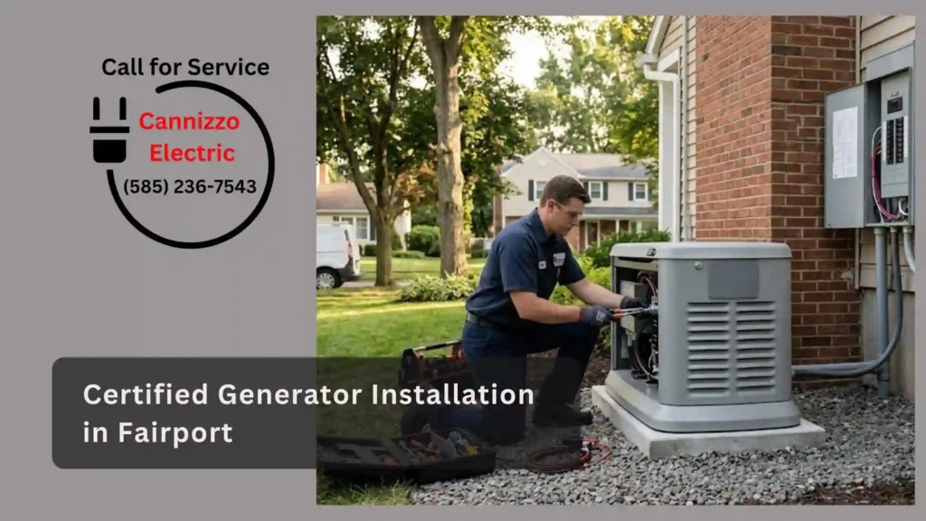 Certified Generator Installation in Fairport