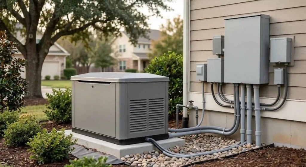 installed generator system setup