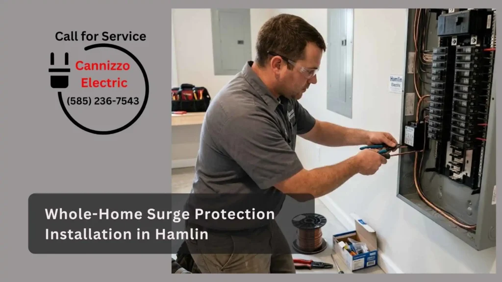 Whole-Home Surge Protection Installation in Hamlin