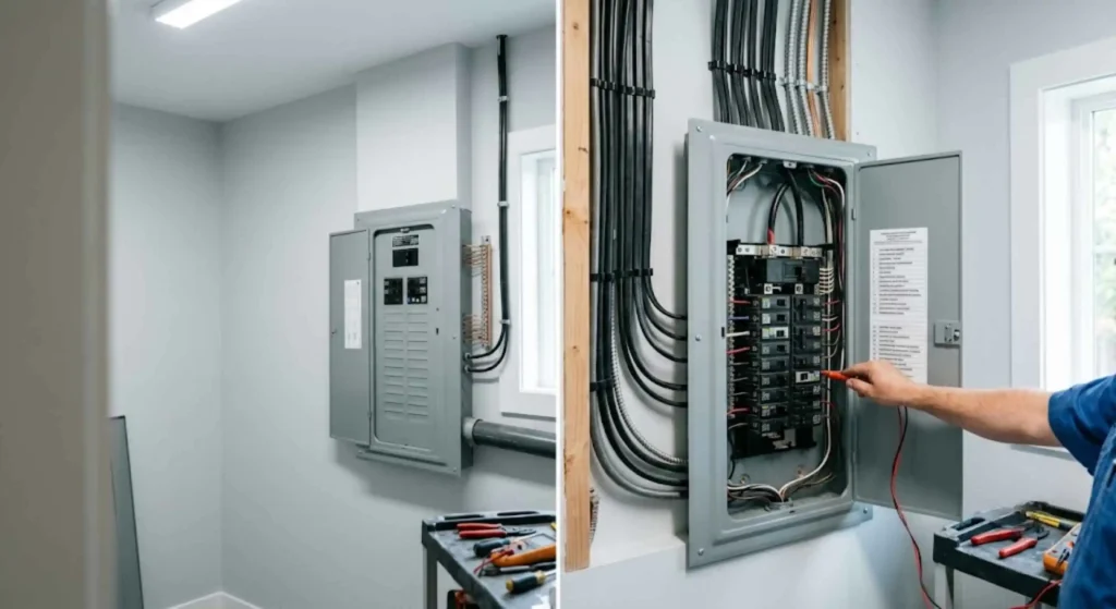 Updated electrical system meeting current safety standards in Victor