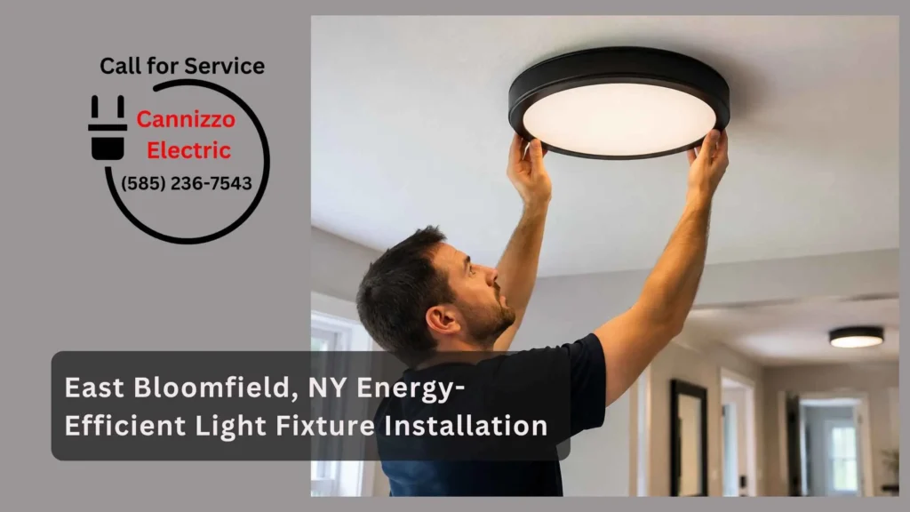 East Bloomfield, NY Energy-Efficient Light Fixture Installation