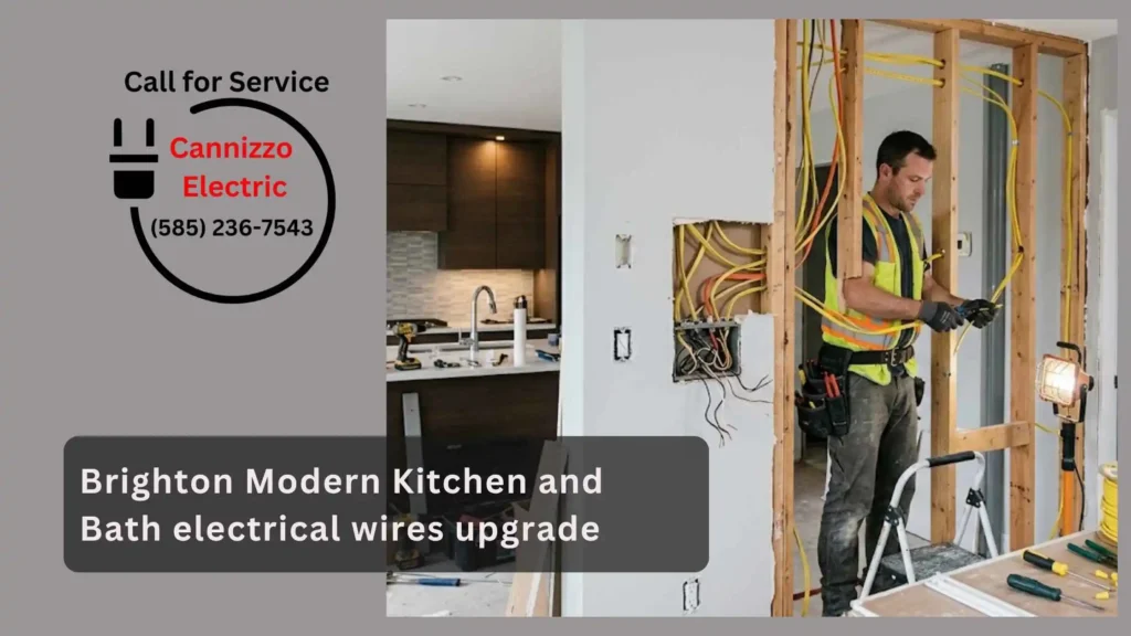 Brighton Modern Kitchen and Bath electrical wires upgrade