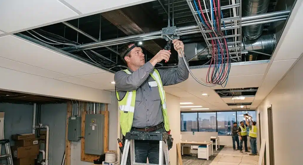Commercial wiring installation in Brighton NY business
